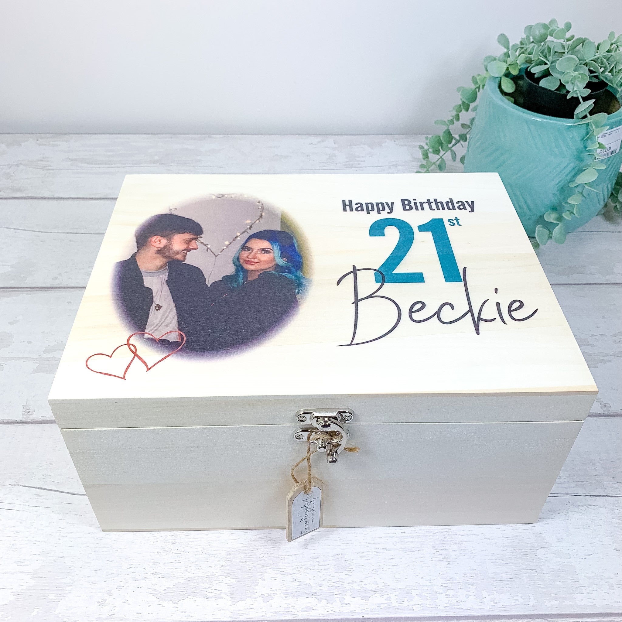 Personalised Birthday Keepsake Box or Photo Box Gift 