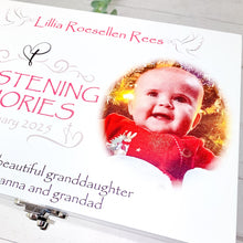 Load image into Gallery viewer, Personalised Girls Christening Keepsake Box - Add Your Own Photo
