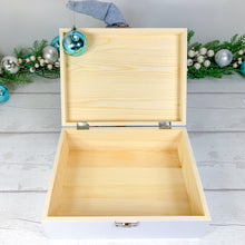 Load image into Gallery viewer, Personalised Luxury Baby&#39;s First Christmas Keepsake Box, Christmas Train
