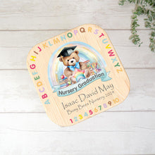 Load image into Gallery viewer, Personalised Nursery Graduation Childrens Stool, Blue
