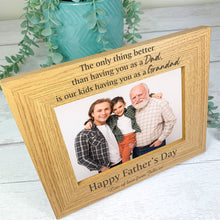 Load image into Gallery viewer, Personalised Father&#39;s Day Photo Frame, Dad and Grandad Gift
