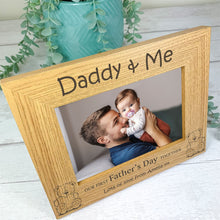 Load image into Gallery viewer, Personalised Father&#39;s Day Photo Frame, 1st Father&#39;s Day Gift
