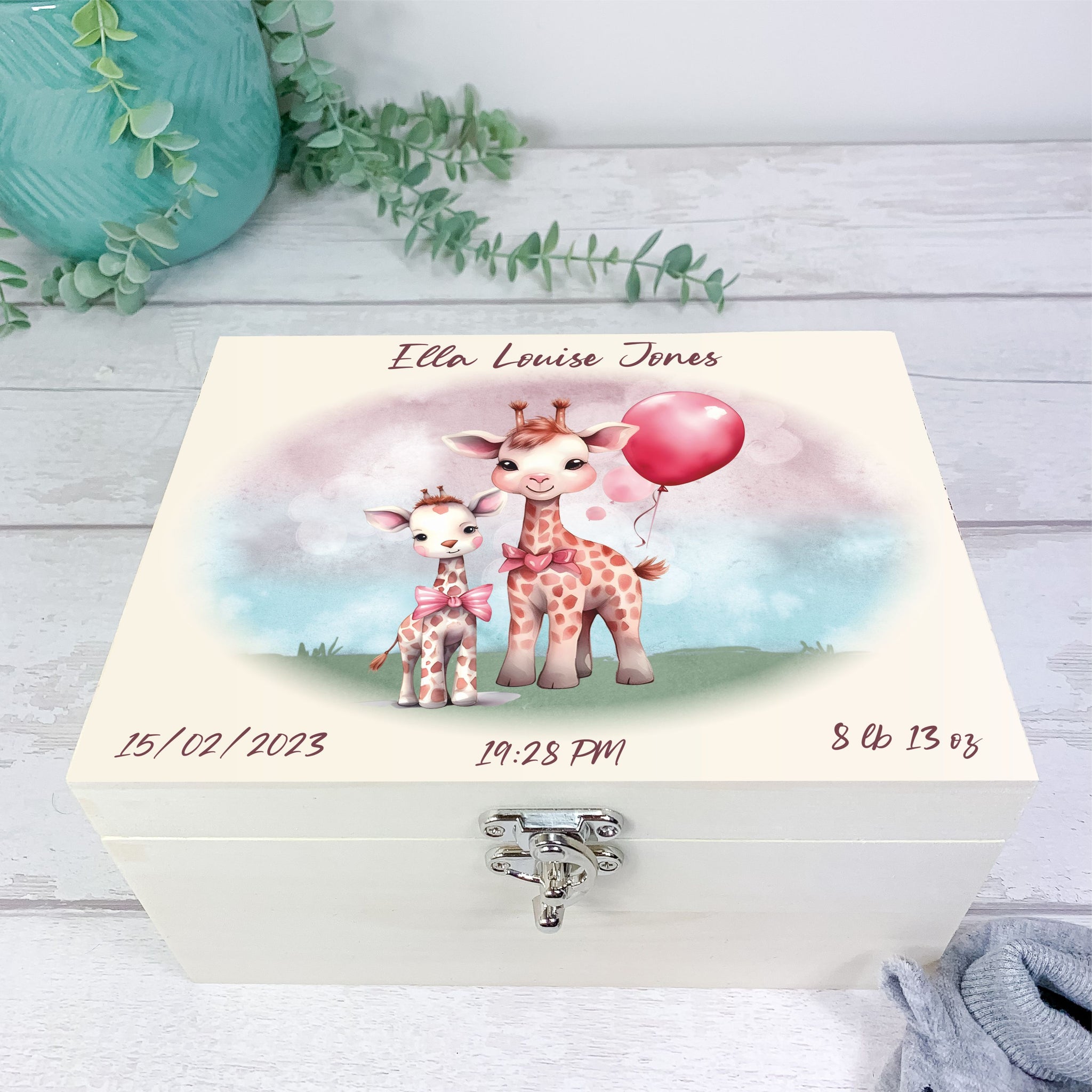 Baptism Gift Boy | New Baby Keepsake Chest | Gift for Godson | Baby Memory Box | Baby Keepsake Box | online Christening Gift