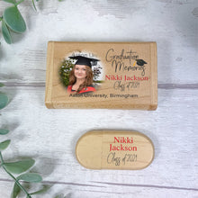 Load image into Gallery viewer, Personalised Wooden USB Flash Drive With Presentation Box, Graduation Day
