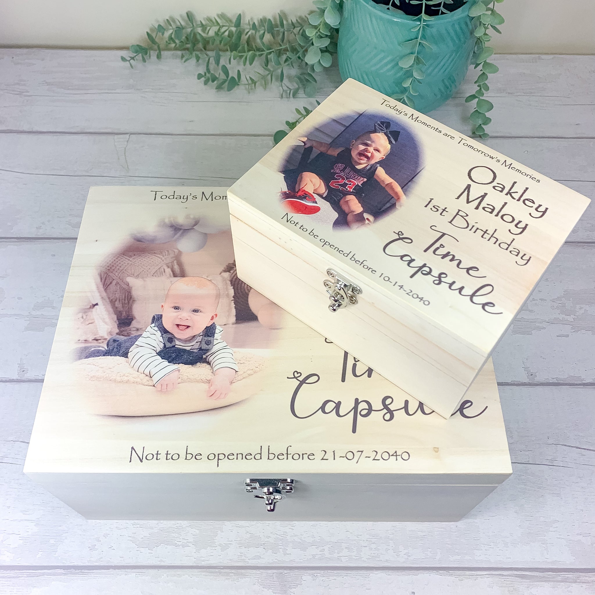 Custom wooden box, Personalized memory box, First Birthday Capsule, Baby keepsake box, Time Capsule, Keepsake box good