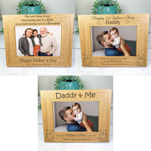 Load image into Gallery viewer, Personalised Father&#39;s Day Photo Frame, 1st Father&#39;s Day Gift
