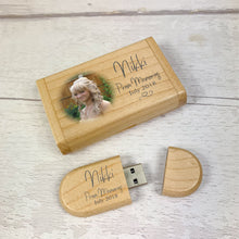 Load image into Gallery viewer, Personalised Wooden USB Flash Drive With Presentation Box, Prom Day
