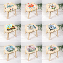 Load image into Gallery viewer, Personalised Child&#39;s Christmas Train Stool
