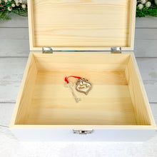 Load image into Gallery viewer, Personalised Luxury Baby&#39;s First Christmas Keepsake Box
