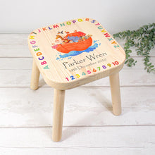 Load image into Gallery viewer, personalised childrens stool
